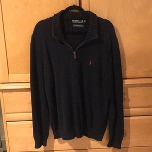 Large navy blue Ralph Lauren Polo quarter zip